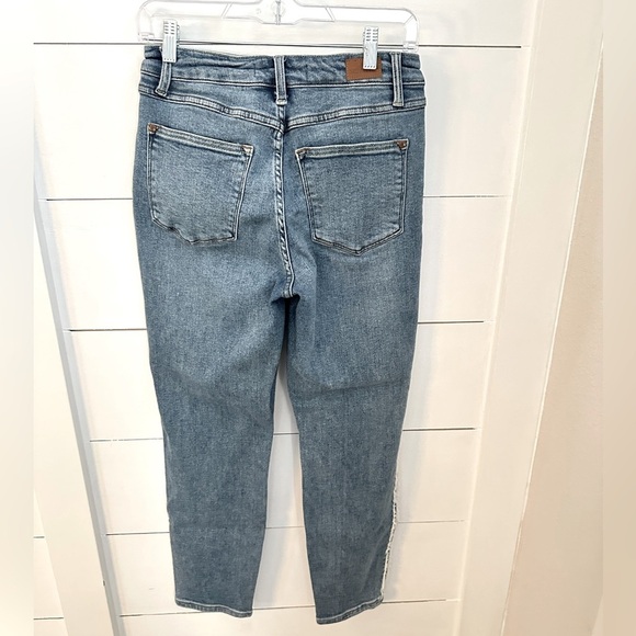 JUDY BLUE 5 Jonesborough blue high rise side fringe slim fit stretch ankle jean - Picture 4 of 15